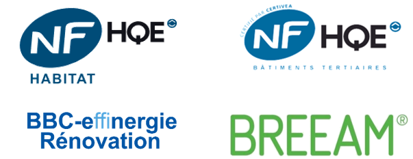 Logos des certifications et labels visés sur l’opération