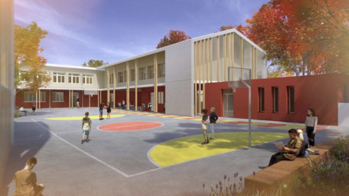 Extension et restructuration du groupe scolaire Ernest Renan et du RAM à Villeurbanne (69).