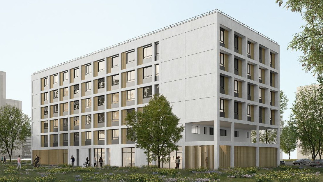 Résidence Habitat Jeunes Kennedy de 100 logements à Poitiers (86) Etamine