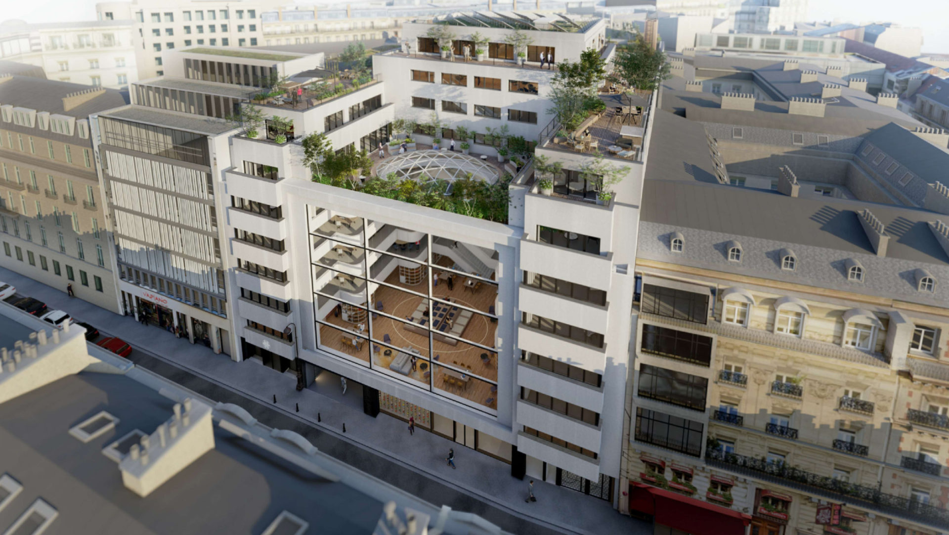 Réhabilitation bureaux 32-34 rue Marbeuf à Paris (75)
