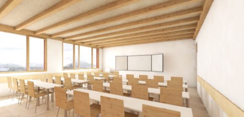 E180538 perspective intérieure salle classe