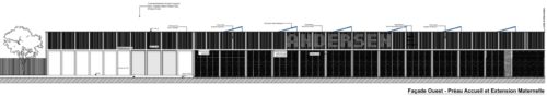 E220643 GS_Andersen_Poitiers (86)_Facade_Ouest_Preau_Accueil_Extension_Maternelle